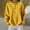 Yellow, variant on NMMUED Waffle Knit Tops for Women Womens Oversized Sweatshirt Going Out Tops for Women Crewneck Sweatshirts Women Soft Sweatshirts for Women Sweatshirts for Women Loose Fit Black L
