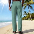 thumbnail image 6 of GUZOM Mens Joggers Sweatpants 100% Cotton Relaxed Fit Tapered Lounge Pants with Elastic Waist & Drawstring in Mint Green,Size XL, 6 of 8