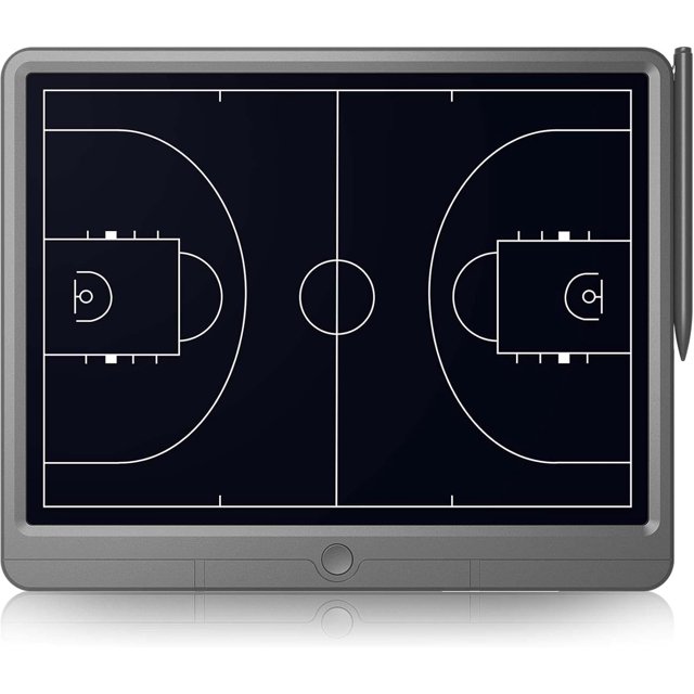 CHAO Tablero táctico electrónico LCD Baloncesto Hockey Tablero de dibujo de entrenador portátil y borrable para orientación táctica y planificación previa al juego
