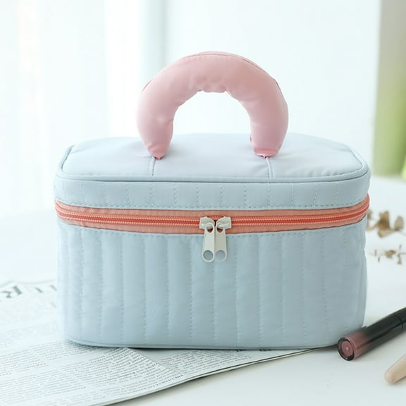 Gnmfd Portable Travel Washing Bag Large Capacity Toiletries Storage Box for Skincare Makeup Essentials, Multipurpose Cosmetic Organizer for Work Shopping Travel, Holiday Gifts for Women