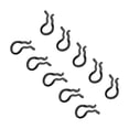 thumbnail image 1 of QualitChoice 10 Pcs Clips de Ressort de Retenue Clips de Fixation Portables Noir Noir 1cm, 1 of 6