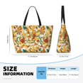 thumbnail image 4 of Xecao 70s Groovy Hippie for versatile beach bag for women includes zipper pockets and waterproof material, ideal for vacations and adventures., 4 of 7