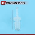 thumbnail image 4 of Unique Bargains Plastic Hose Barb Fitting 1/16" to 1/4" Hose ID Connectors Aquarium Plastic Clear 5 Pcs, 4 of 7