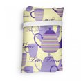 thumbnail image 4 of Tea Party Reusable Market Bag, Striped Teapots Cups Silhouettes Classical Calligraphy Pattern, Printed Foldable Bag for Shopping and Grocery Large Capacity, Pale Yellow Lavender, by Ambesonne, 4 of 4
