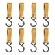 thumbnail image 1 of 8 Pcs Leather S-Hooks Leather Hook,S-Hooks S Shaped Hooks Coat Hook for Hanging, Camping Hook Hange, 1 of 5