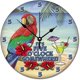 thumbnail image 1 of LDHF 5 O'Clock Somewhere Wall Clock Round Beach House Wood Clock 10 Silent Non-Ticking Quartz Battery Farmhouse Living Room Bedroom Office Kitchen Wedding Gift, Multicolor, One Size, 1 of 4