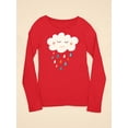 thumbnail image 3 of Happy Cloud Raining Long Sleeve Toddler -Image by Shutterstock,  3 Toddler, 3 of 4