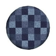 thumbnail image 2 of Bingfone Blue Gingham Buffalo Check Spare Tire Cover Weatherproof Universal Wheel Protectors For Rv Camper Travel Trailer Suv Truck 14 Inch, 2 of 9