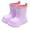 Purple-D, variant on ibiyuan Toddler Rain Boots Waterproof Lightweight Cartoon Rubber Rain Shoes Boys Girls with Drawstring Non- Outdoor Unisex-Child Mud Boots Easy-On Handles,4-5 Years
