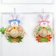 thumbnail image 5 of ZUARFY Happy Easter Party Cute Straw Hat Rabbit Door Hanging Wreath Home Wall Window Garden Decor Party Easter Ornament, 5 of 10