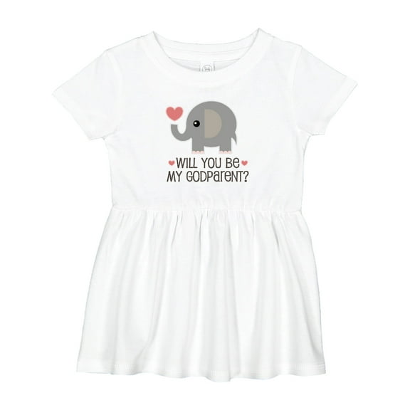 Inktastic Godparent Proposal Godmother Girls Baby Dress