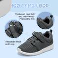 thumbnail image 4 of Toddler Boy Shoes Casual Tennis Shoes Girls Breathable Sneakers for Trail Running,Fall Drak Grey/White 5 M US Toddler, 4 of 6