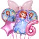 thumbnail image 3 of Decoración para fiesta de cumpleaños con temática de la Princesa Sofía de Disney, juego de vajilla de dibujos animados para fiesta de baby shower de niña, decoración con globos, suministros para event, 3 of 5