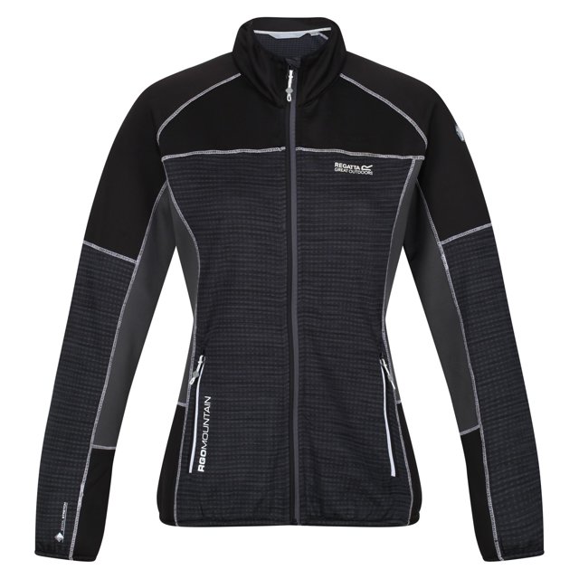 Regatta - Chaqueta Softshell Yare V para Mujer (Negro, Gris Seal)
