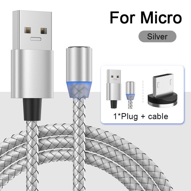 Cable de carga magnético micro USB 3 en 1 - Iphone Huawei Samsung Xiaomi Gao Jiahui unisex