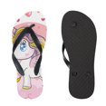 thumbnail image 3 of ANYWAY.GO Flip Flops Sandals for Women/Men, Soft Light Anti-Slip for Comfortable Walk, Suitable for House, Beach, Travel,Cute Unicorn, Small, 3 of 5