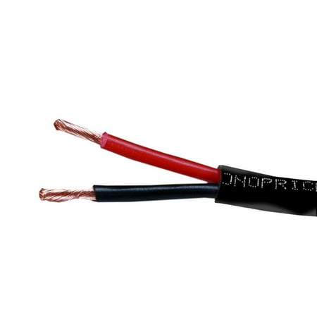 UPC: 0889028155776 | Monoprice Speaker Wire  CL2 Rated  2-Conductor  16AWG  50ft  Black