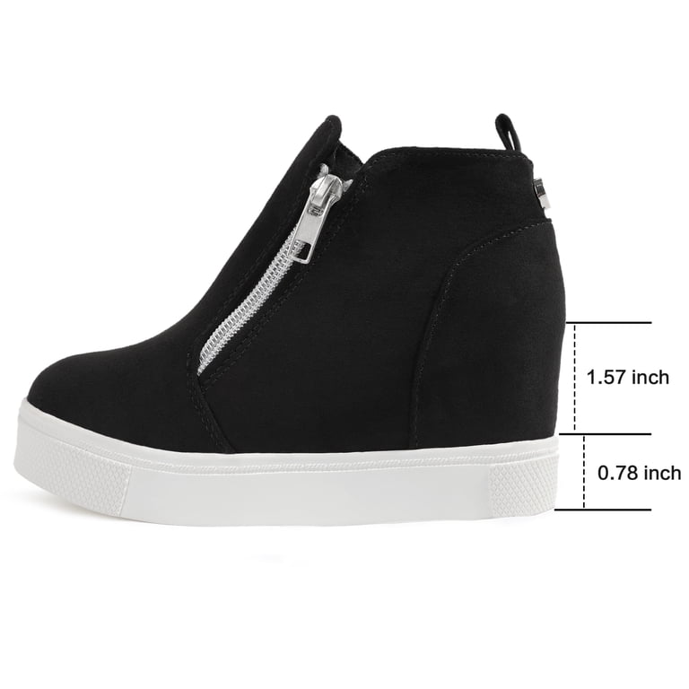 FUPPIA Girls Wedge Sneakers Fashion High Top Sneakers with Double