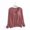 Wine, variant on Women's Long Sleeve Sleep T Shirt Basic Layer Stretchy Shirts Neck Pajama Top