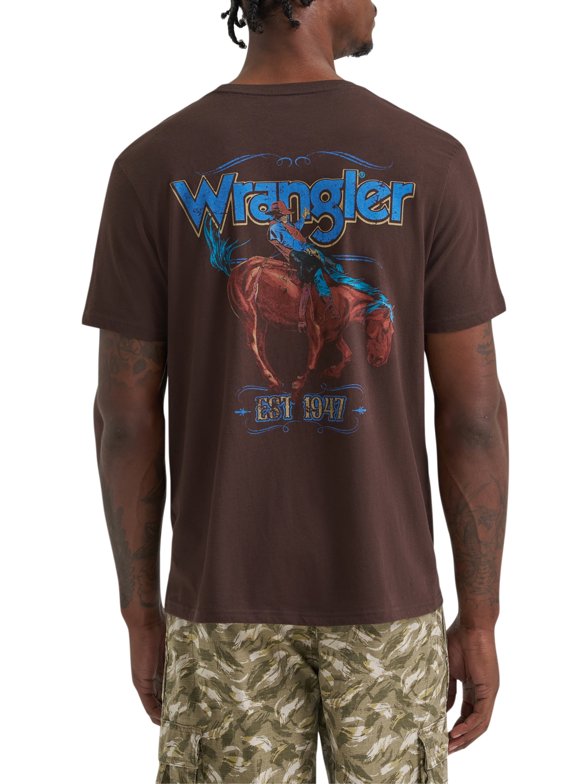 Wrangler® Men's and Big Men's Regular Fit Short Sleeve Graphic Tee, Sizes S-3XL