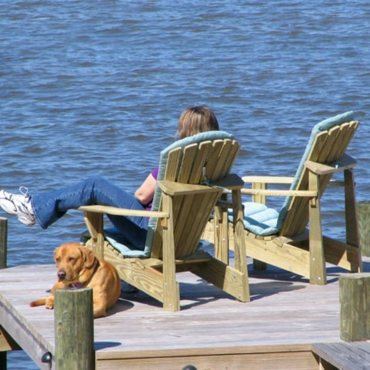 Classic Adirondack Chair by Weathercraft - Pressure Treated Solid Wood and All Made in the USA