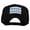 Black, variant on Chicago Flag 5 Panel Cotton Heat Transfer Unstructured Cap - Navy OSFM