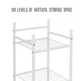 thumbnail image 5 of Honey-Can-Do 6-Shelf Steel Bathroom Storage Shelves, White, Holds up to 10 lb per Shelf, 5 of 7