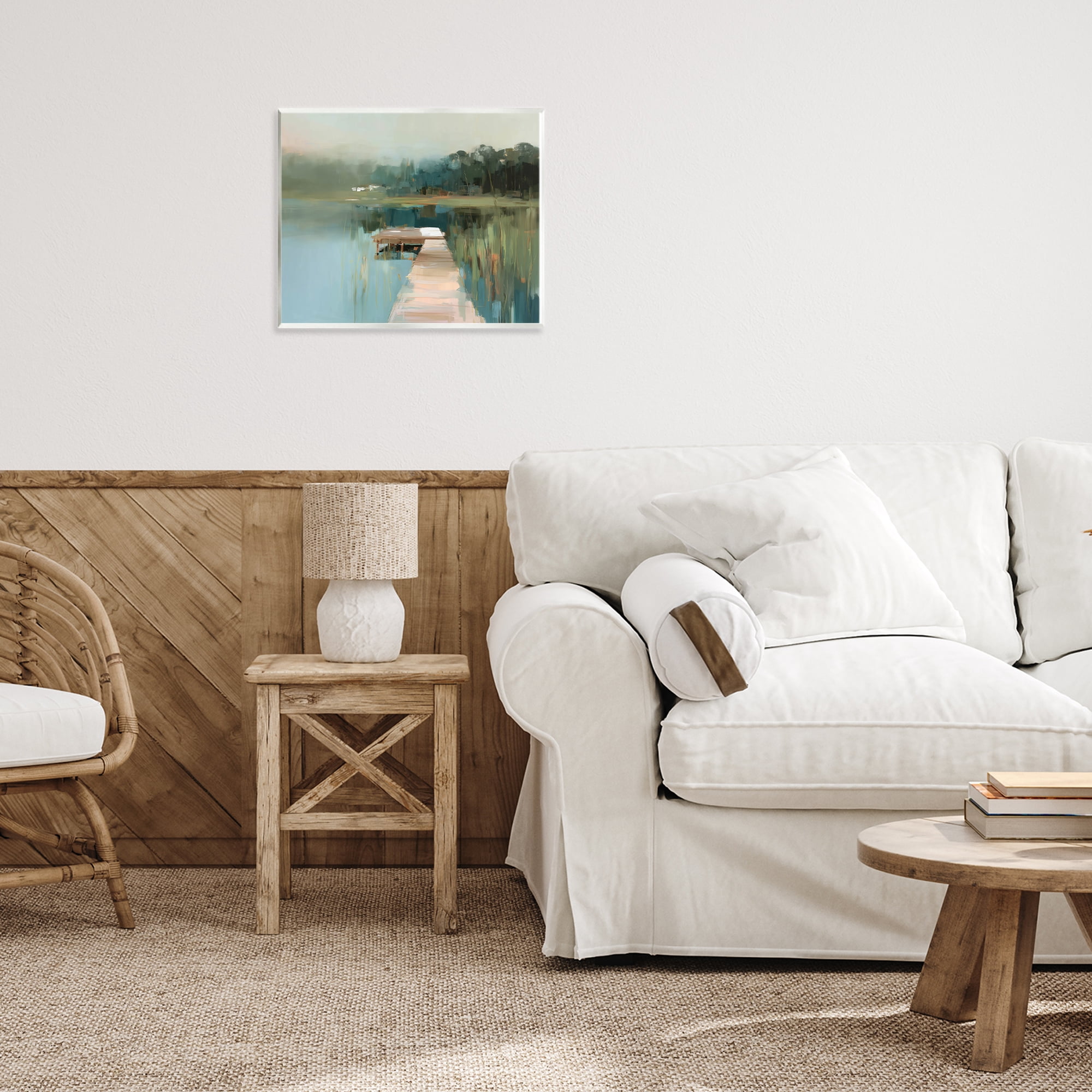 Stupell Industries Marsh Pier Abstraction Wall Plaque Art, design by Kim Curinga