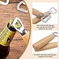 thumbnail image 3 of abridor de botellas de cerveza de madera, abridor de botellas de acero inoxidable con la mano, abridor de botellas de cerveza personalizado para el hogar, la cocina y la barra, regalo 2 piezas, 3 of 5
