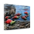 thumbnail image 2 of "Salmon" By Kevin Daniel, Fine Art Giclee Print on Gallery Wrap Canvas, Ready to Hang, 2 of 2
