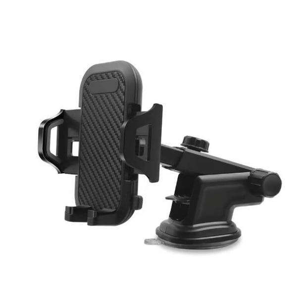 Soporte para teléfono para automóvil, soporte para teléfono para automóvil con ventosa ultra estable para tablero y parabrisas, soporte fijo para teléfono para automóvil giratorio de 360 ° con un