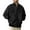 Black, variant on Men's Baseball Collar Jacket Multi-Pocket Jacket Thin Windproof Multi-Zip Flight Jacket Black Big and Tall Men XXXL