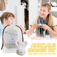 thumbnail image 2 of YOPTOP Crochet Kit for Beginners Cute Animals Knitting Kit  in One Crochet Knitting Kit with Step-by-Step Instructions for Beginers and Experts,rabbit, 2 of 9