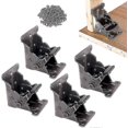 thumbnail image 1 of Paquete de 4 soportes plegables, soporte de extensión de bloqueo, bisagra de bloqueo automático plegable, 1 of 5