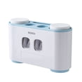 thumbnail image 1 of Yuarrent Juego de soporte para de dientes, dispensador automático multifunción, a prueba de polvo, montado en la pared, accesorios de Almacenamiento y organización del hogar Azul, 1 of 6