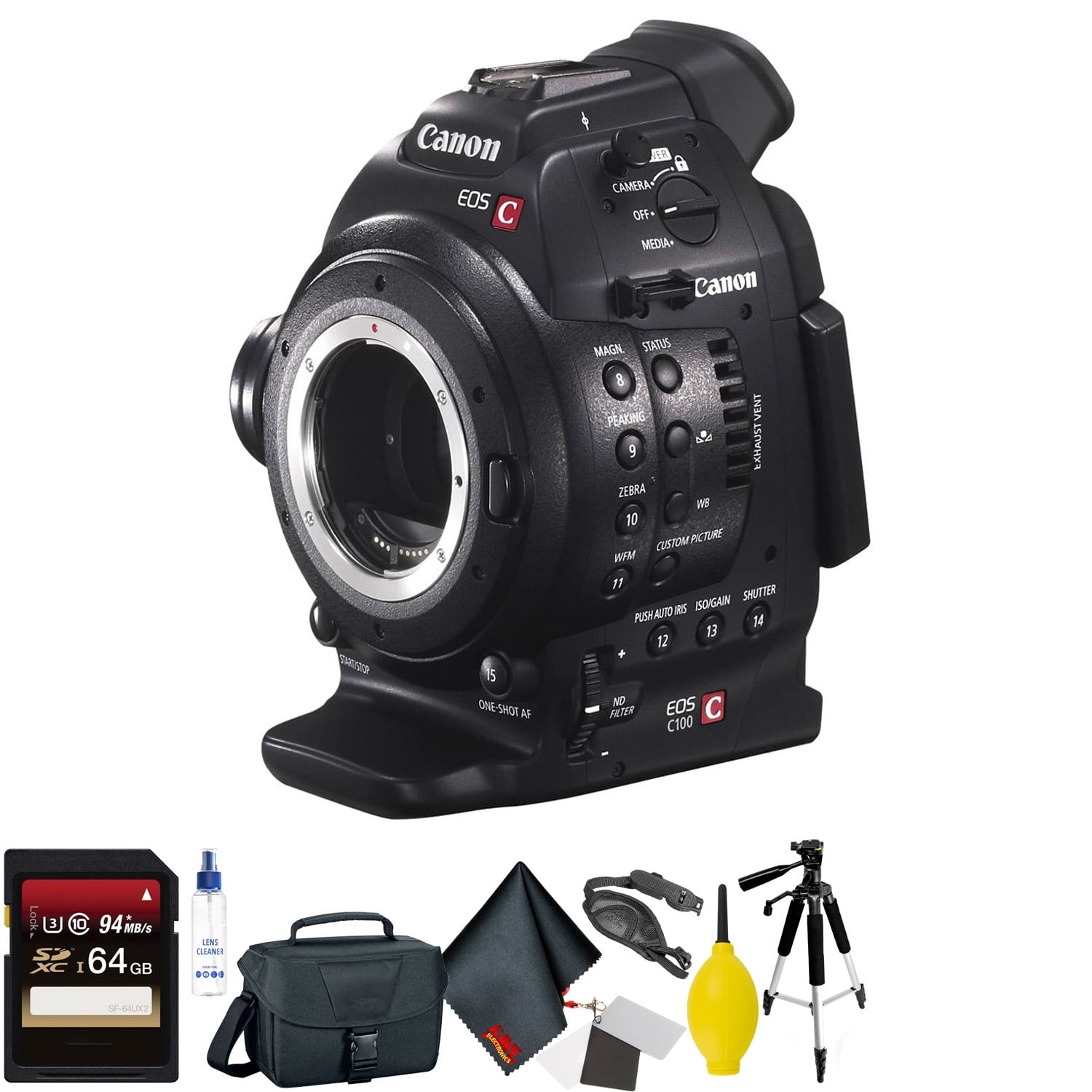 Canon EOS C100 Cinema EOS Camera with Dual Pixel CMOS AF Body Only