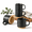 Matte Black-16 oz Without Stand, variant on 16oz Stackable Coffee Mug Set Large Ceramic Of 4 Cup For Cappuccino/latte/cocoa Dishwasher &wave Safe Matte Black