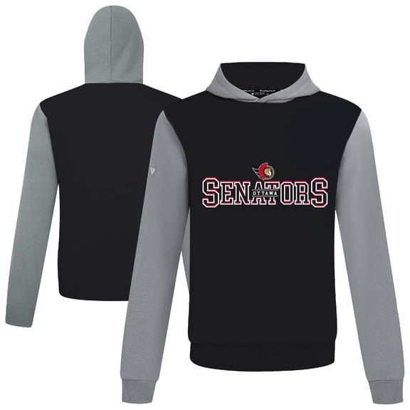 Men's Levelwear Black/Gray Ottawa Senators Ultimate Journey Pullover Hoodie