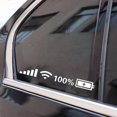 thumbnail image 3 of Typpkmm Car Vinyl Reflective Stickers with Wifi Battery Level Signal Decals, 3 of 7