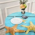 thumbnail image 6 of Coolnut 60" Seashells Beach Round Tablecloth, Waterproof Tablecloth Stain Resistant and Wrinkle Decorative Patio Table Cloths for Kitchen Dinning Room Party Home Garden Picnic, 6 of 7