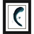 thumbnail image 1 of Lee, Judson 19x24 Black Ornate Wood Framed with Double Matting Museum Art Print Titled - Single Blue Stroke III, 1 of 4