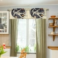 thumbnail image 3 of Yayeee Kitchen Valance Rod Pocket 54" x 18" Living Room Window Curtain, Astronaut Floating, 3 of 6