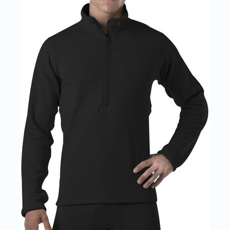 Underwear Zip Collar Shirt - Black - ECWCS Generation III Underwear Zip-Collar Shirt