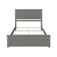 thumbnail image 4 of AFI Nantucket Queen Solid Wood Foundation Bed with Matching Footboard in Gray, 4 of 7