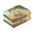 thumbnail image 2 of Forest Mushrooms House Hand Towels Cotton Bath Towels Large Face Towels Absorbent for Bathroom 2 Packs, 2 of 8