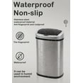 Touch Free Stainless Steel Trash Can 13 Gallon for Kitchen, Automatic Garbage Can with Lid Trash