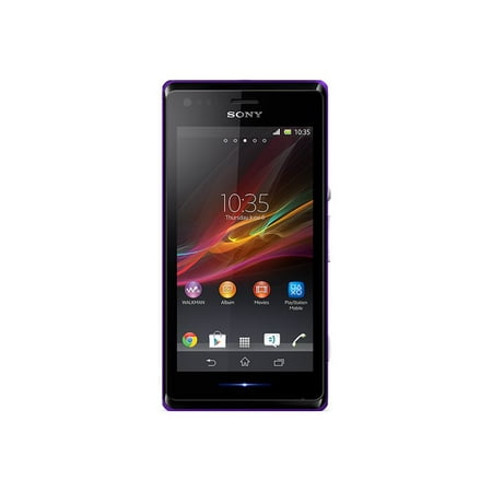 Sony XPERIA M dual - 3G smartphone - dual-SIM - RAM 1 GB / Internal Memory 4 GB - microSD slot - LCD display - 4" - 480 x 854 pixels - rear camera 5 MP - purple
