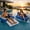 2SET MIX, variant on Motorized Pool Float Fast for Adults Rechargeable Inflatable Water Cruiser | Joystick Control Backrest Cup Holder Rechargeable 2600mAh Battery and 40/66in Sizes for Calm Water Lounging
