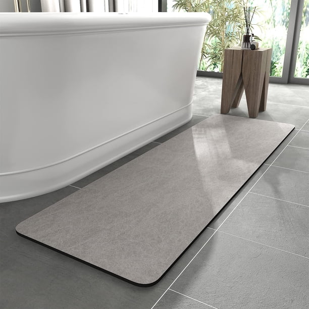 Alfombra de baño MontVoo de goma antideslizante, de secado rápido, superabsorbente