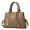91260Khaki, variant on PORT&LOTUS Women's Handbag with Double Top Handle Leather Handbags for Women with Shoulder Strap Tote Handbags for Women with Multi Pockets Travel Tote Bags for Women
